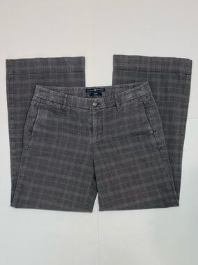 Gap Wide Leg Women’s Gray Plaid Dress Pants Trousers Size 8